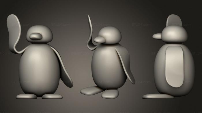 Figurines simple (Pingu, STKPR_2174) 3D models for cnc